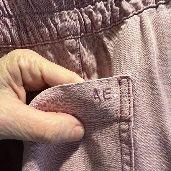 American Eagle Outfitters Pink Lightweight Jeans Gathered Back Waist - 16 - Picture 6 of 7